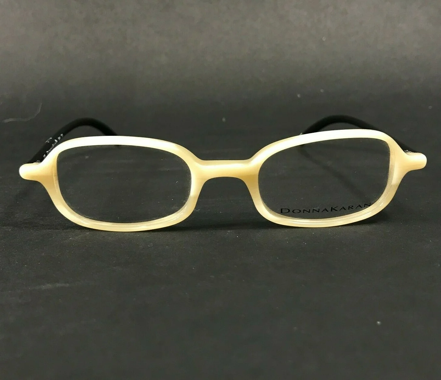 Donna Karan 8814 729 Eyeglasses Frames Ivory Black Rectangular 42-20-135