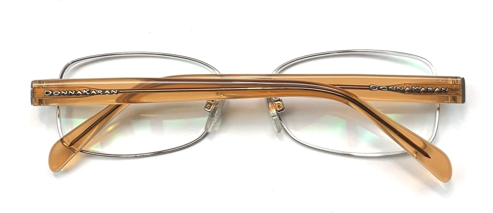 Donna Karan DK 3519 1002 Eyeglasses Glasses Polished Silver / Brown 53-16-135 4
