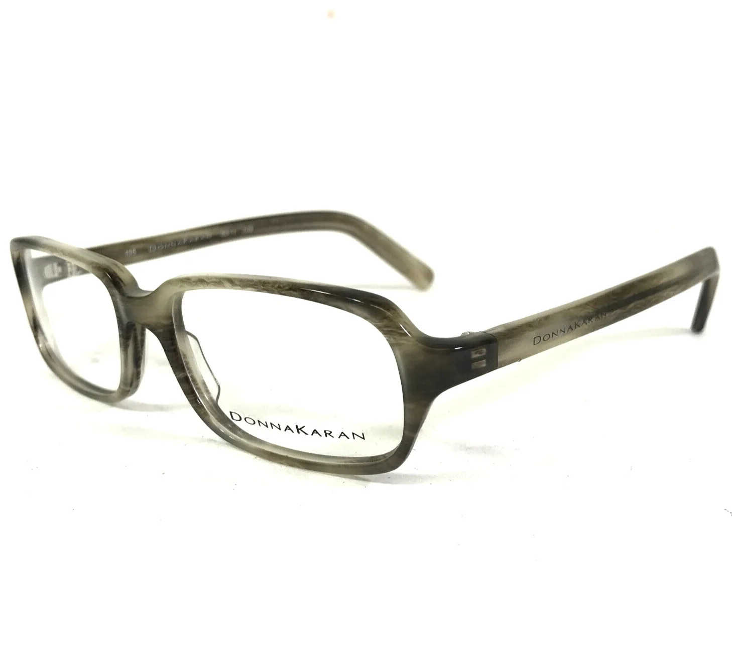 Donna Karan Eyeglasses Frames 8811 729 Gray Horn Rectangular Full Rim 49-15-135
