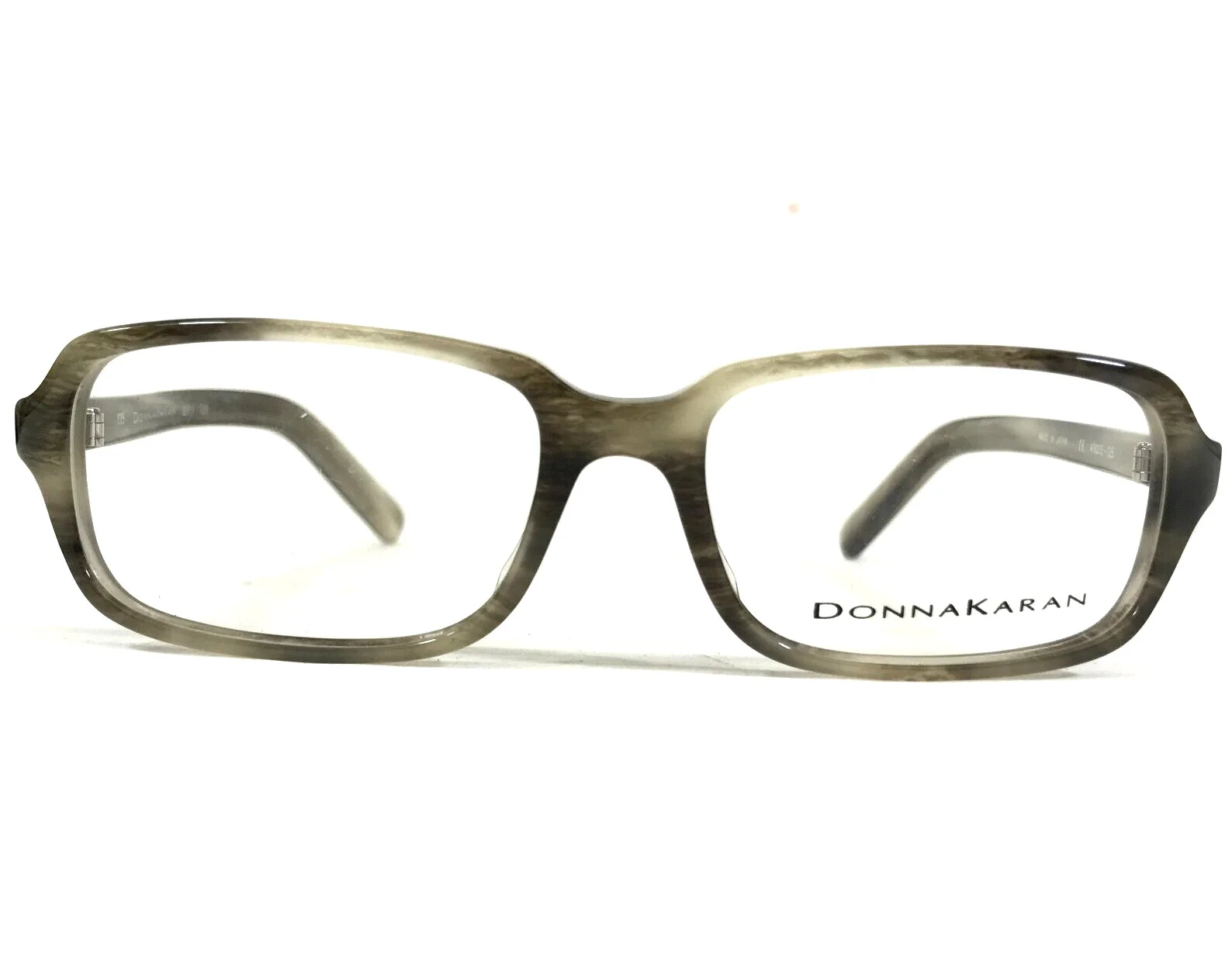 Donna Karan Eyeglasses Frames 8811 729 Gray Horn Rectangular Full Rim 49-15-135 3