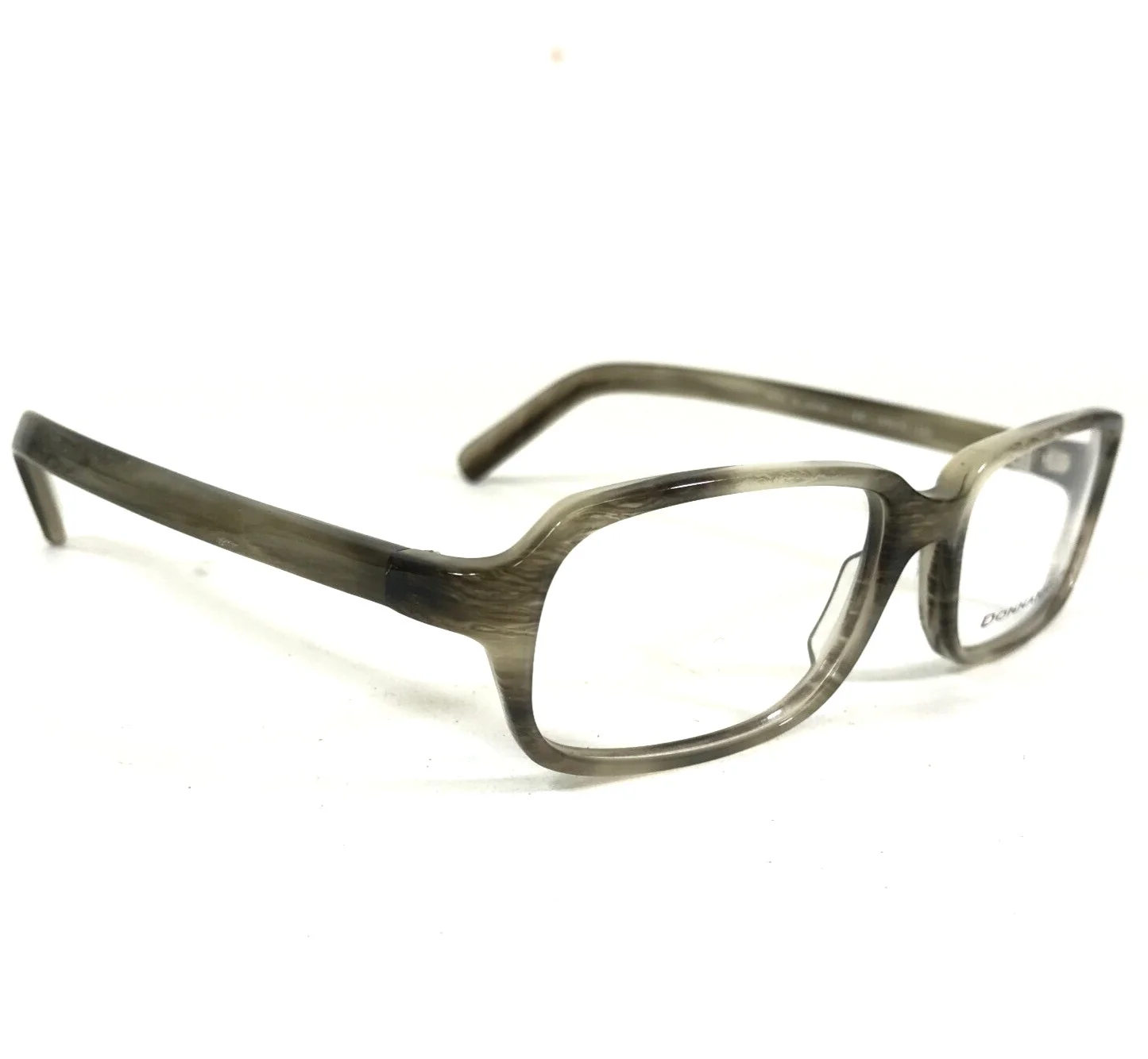 Donna Karan Eyeglasses Frames 8811 729 Gray Horn Rectangular Full Rim 49-15-135 4