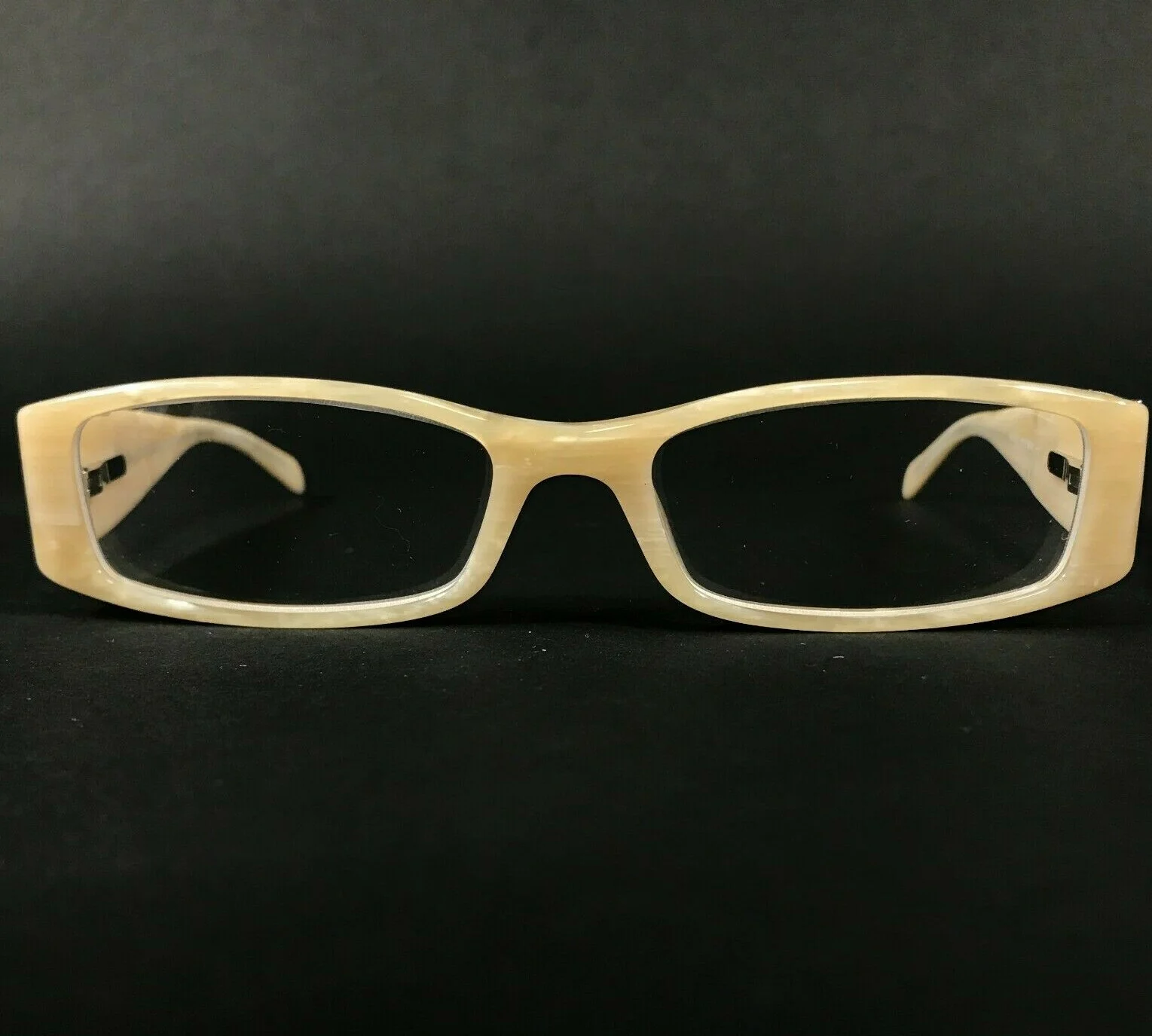 Donna Karan Eyeglasses Frames DK1523 3207 Beige Marble Rectangular 50-16-135 2