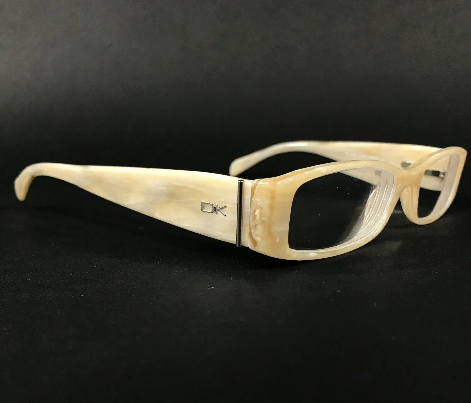 Donna Karan Eyeglasses Frames DK1523 3207 Beige Marble Rectangular 50-16-135 3