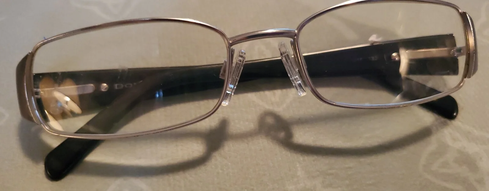 Donna Karan Womens Eyeglasses Frames Black And Silver Frames Only Made in Italy♡