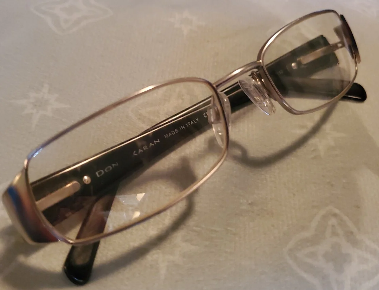 Donna Karan Womens Eyeglasses Frames Black And Silver Frames Only Made in Italy♡ 2
